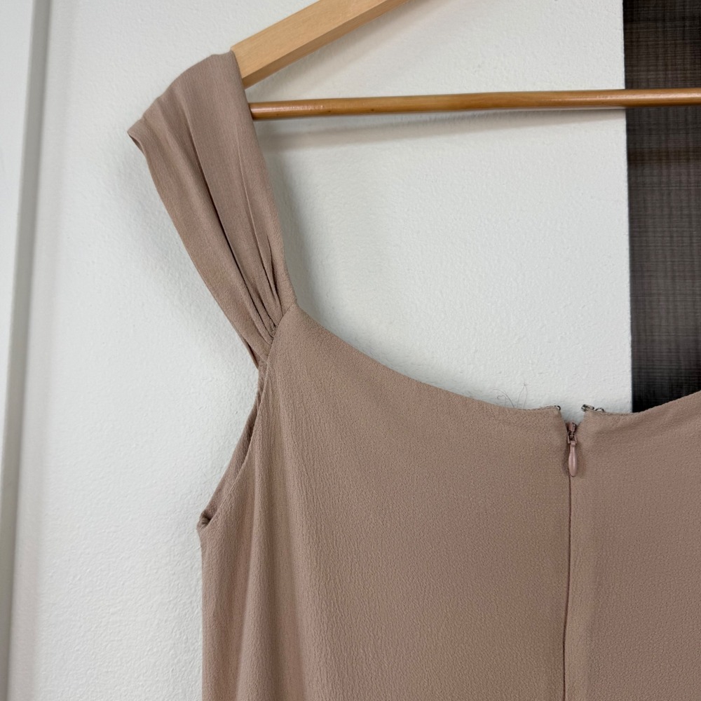 Reformation Champagne Off Shoulder Gardner Maxi Dress Gown Sweetheart Size 4‎ - Picture 10 of 14